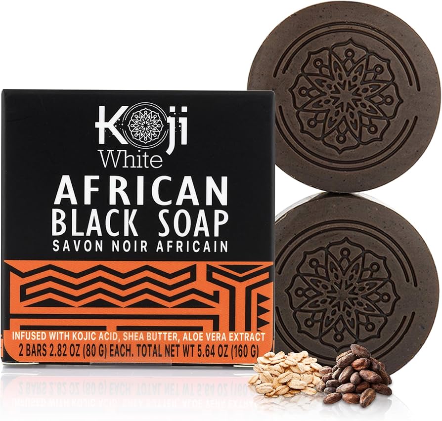 Koji White African Black Soap